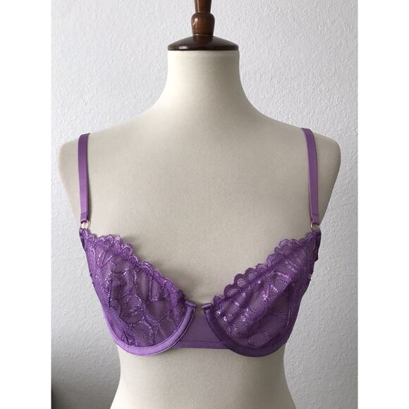 Fenty X Savage Not Sorry Lingerie Lace Underwire Balconette Bra - Picture 1 of 8